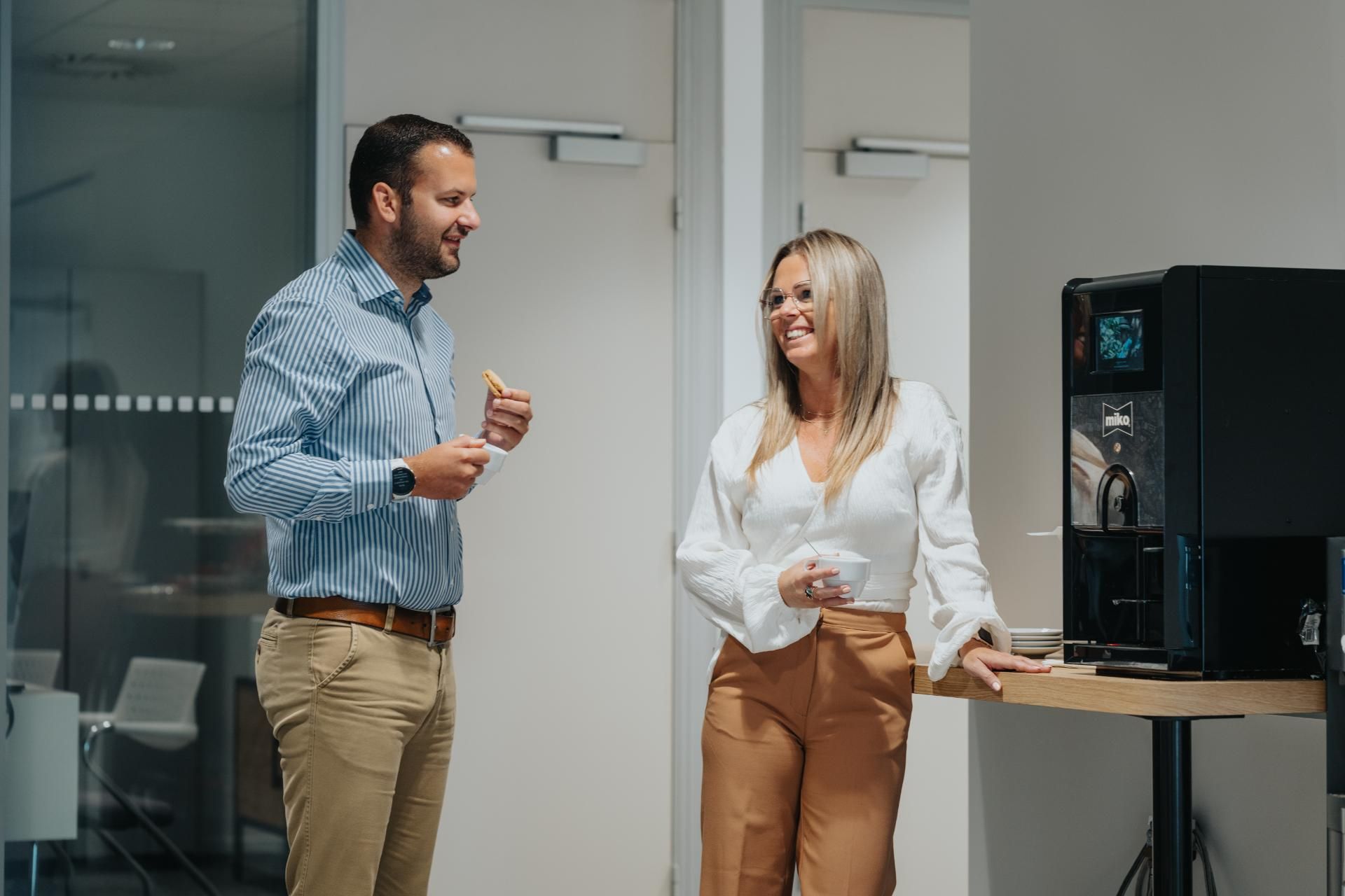 Open communicatie werkomgeving bank